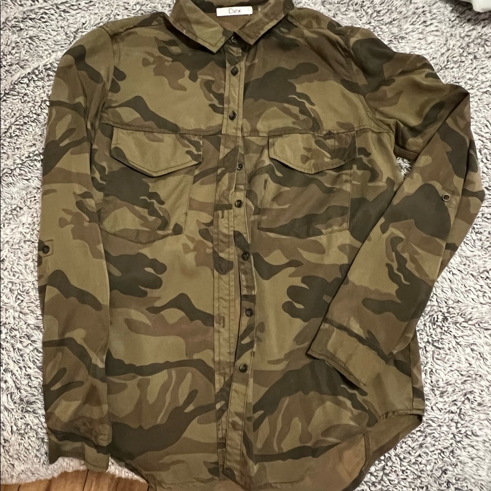 DEX long sleeve button shirt camouflage